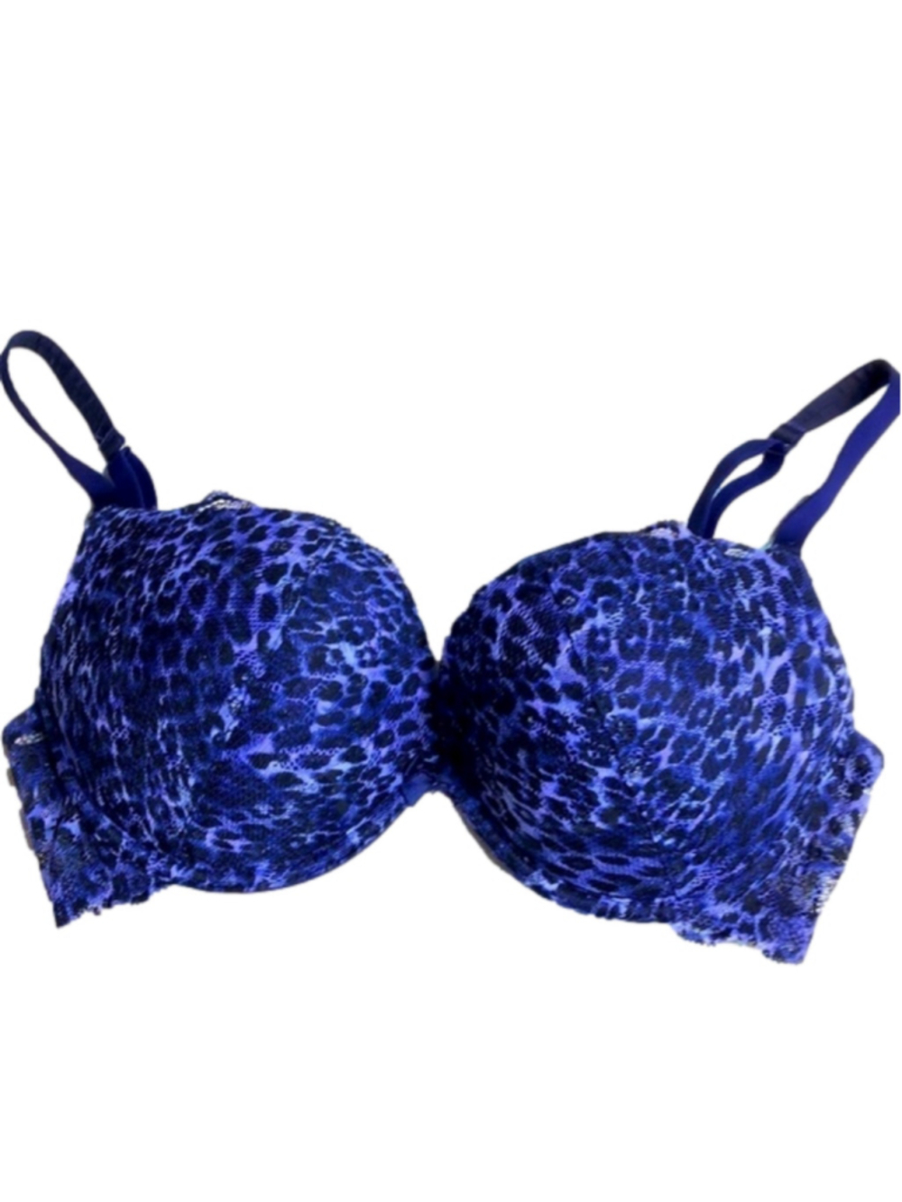 La Senza Lace Bra 34D Purple Leopard